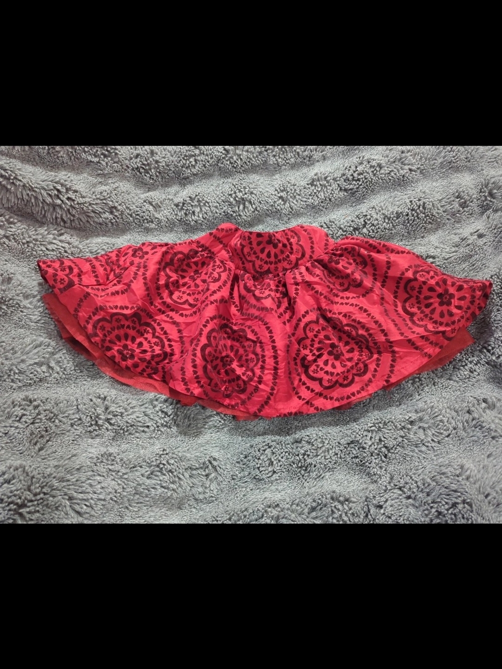The Children's Place Red Floral Circle Skirt